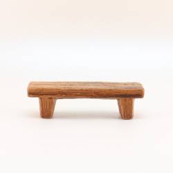 Banc Bois, accessoire miniature