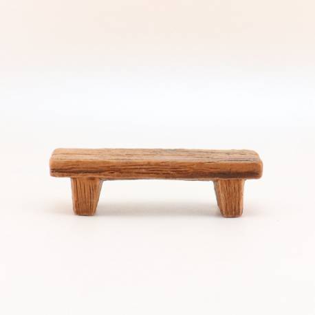 Banc Bois, accessoire miniature