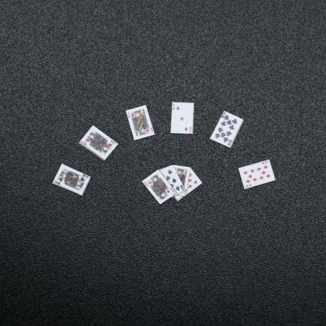 Carte à jouer lot, accessoire miniature