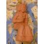 Santon pour Banc Enfant Fille Assise NON PEINT