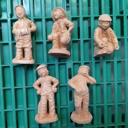 Lot 5 santons NON PEINT DECLASSE