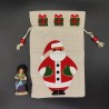 Pochette cadeau 6 santons père noël