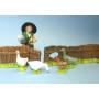 Barrière percée, accessoire miniature